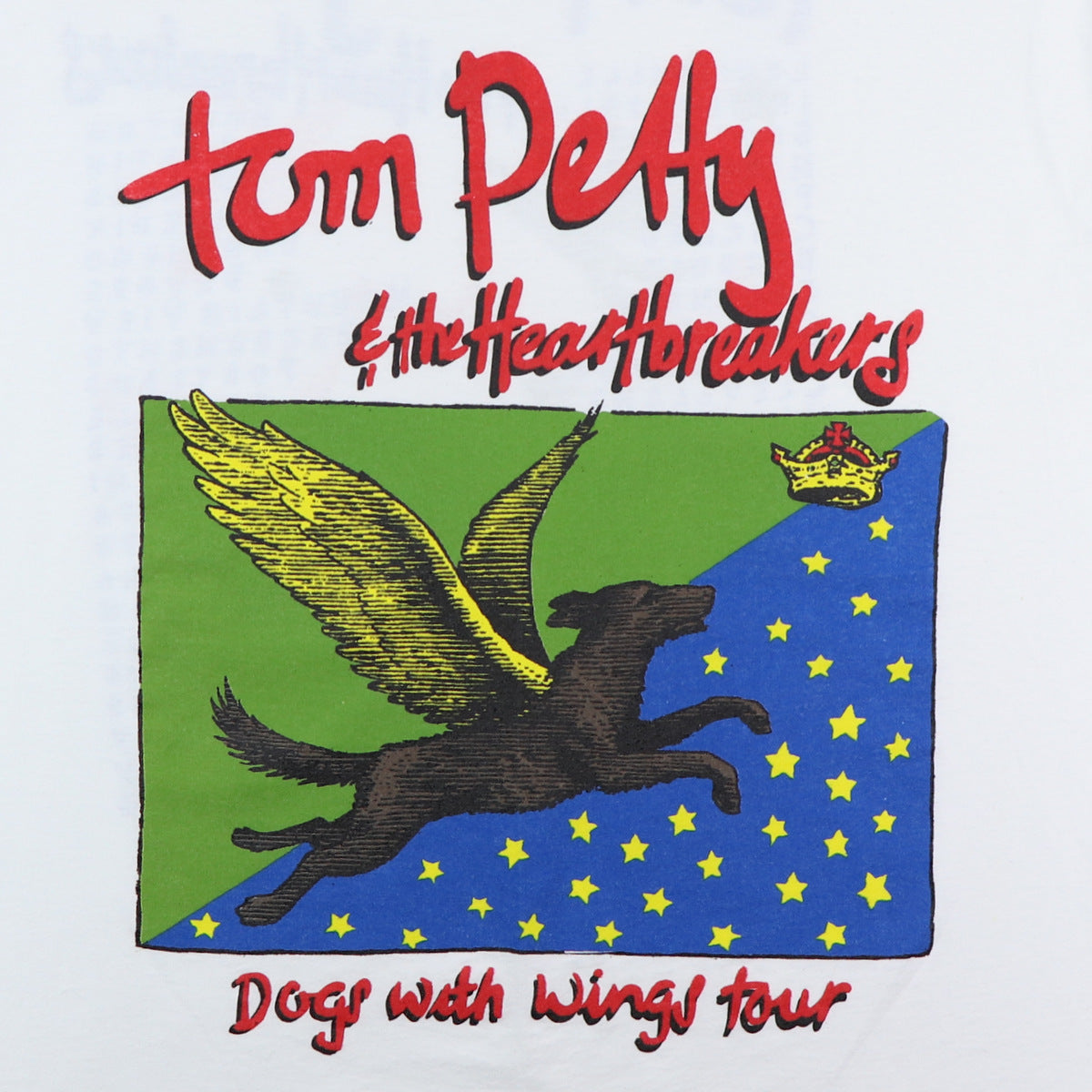 1995 Tom Petty Dogs With Wings Tour Shirt