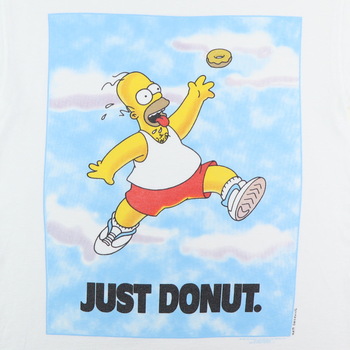 1996 Homer Simpson Just Donut Stanley Desantis Shirt
