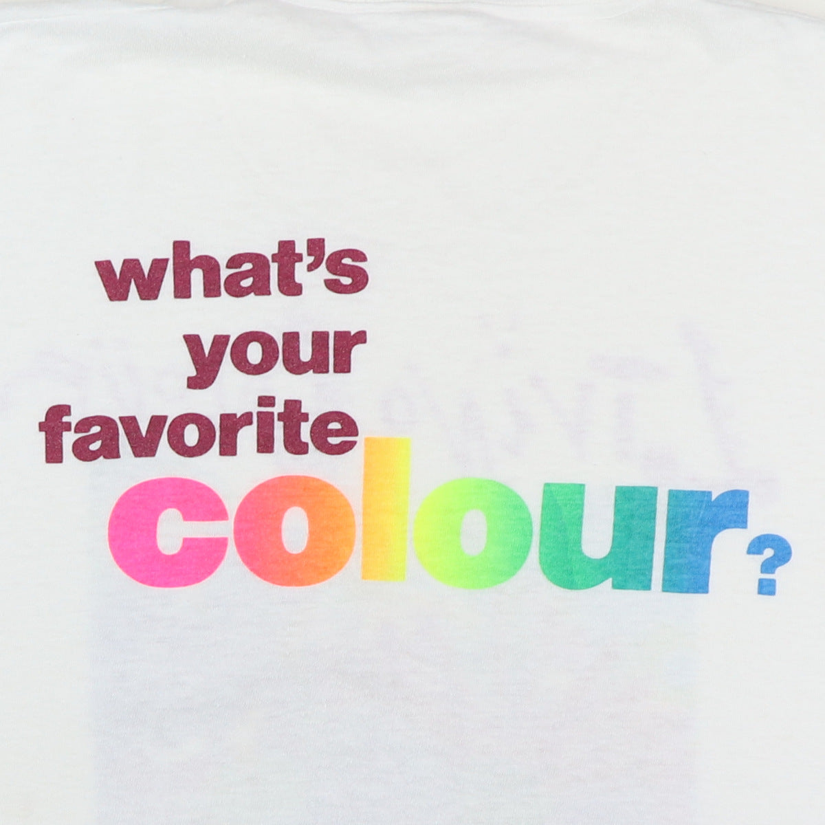 1988 Living Colour What's Your Favorite Colour Shirt