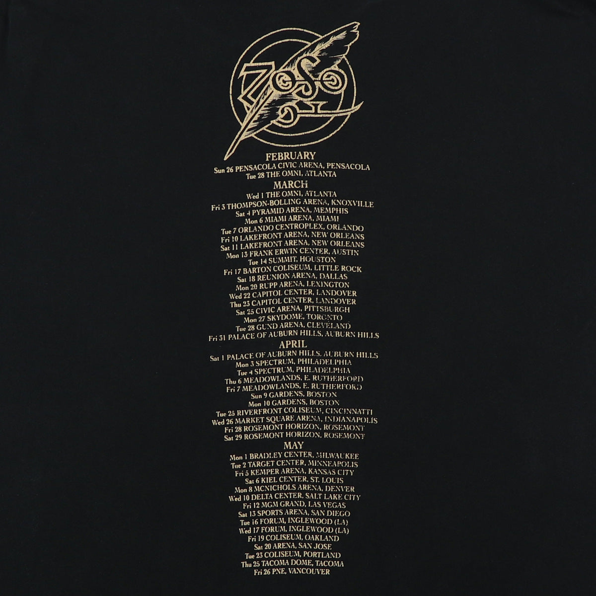 1995 Jimmy Page Robert Plant Zoso Tour Shirt