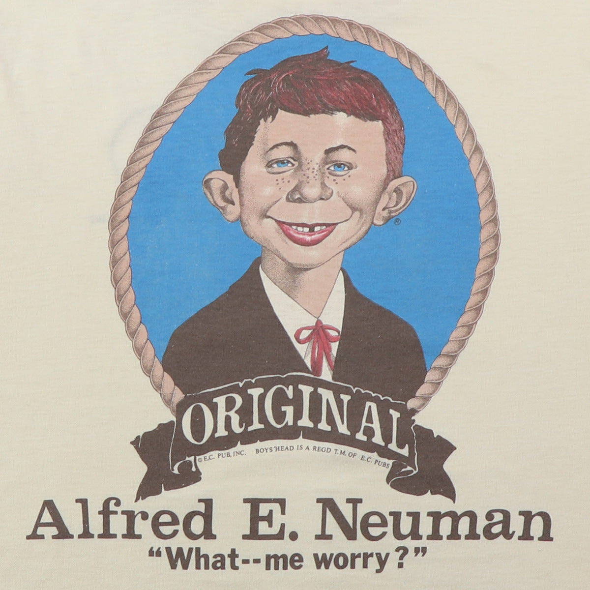 1980s Mad Magazine Alfred E Neuman What Me Worry Shirt