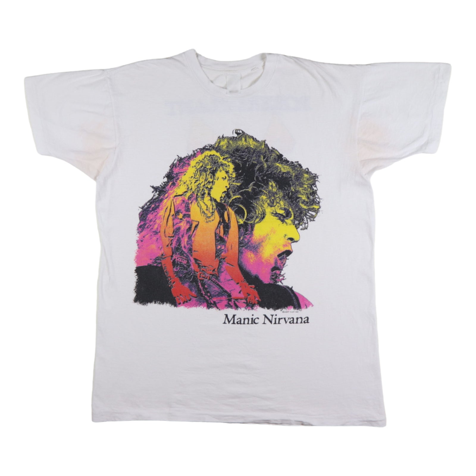 Vintage 1990 Robert Plant Shirt XL Manic Nirvana 海外 即決 ...