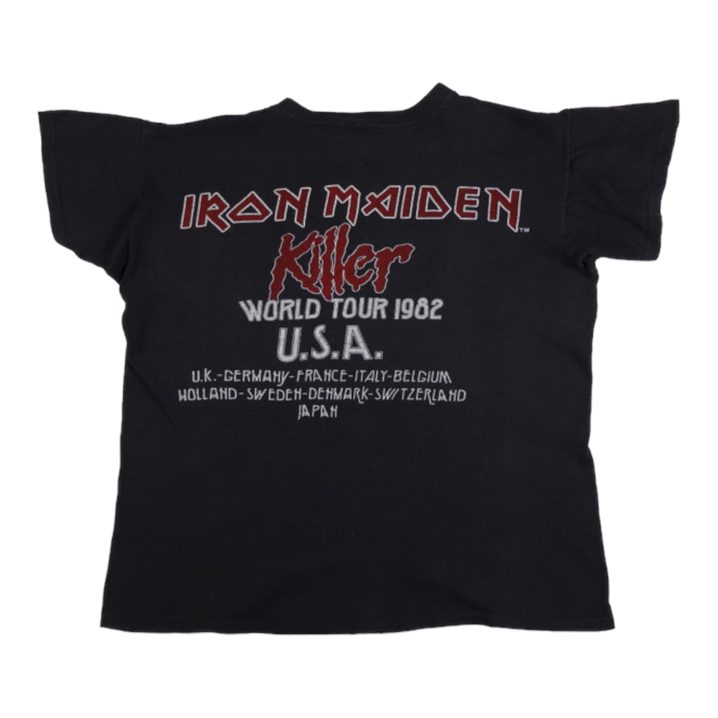 1982 Iron Maiden Killer World Tour Shirt