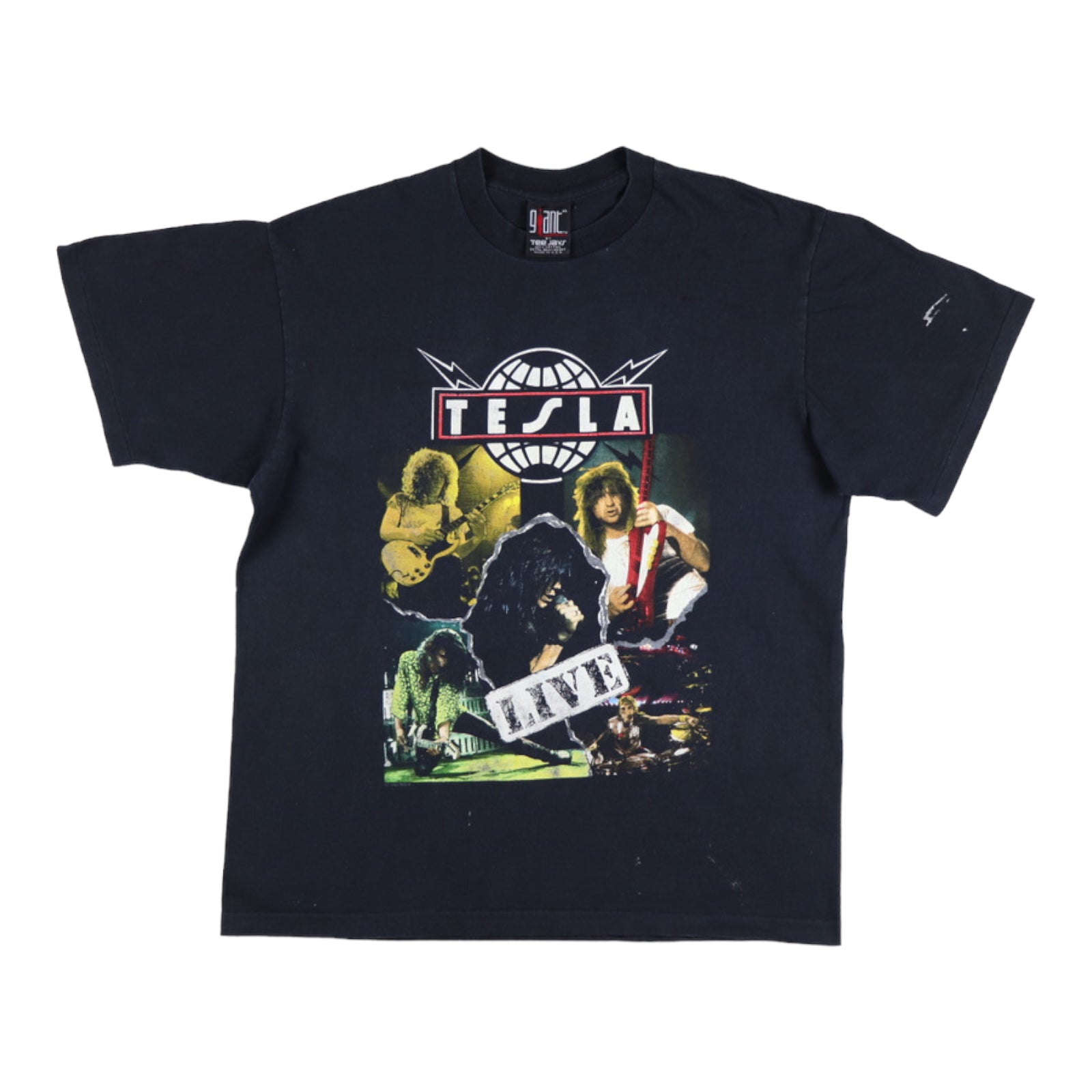 1992 Tesla Psychotic Supper Tour Shirt | Authentic Vintage Tee