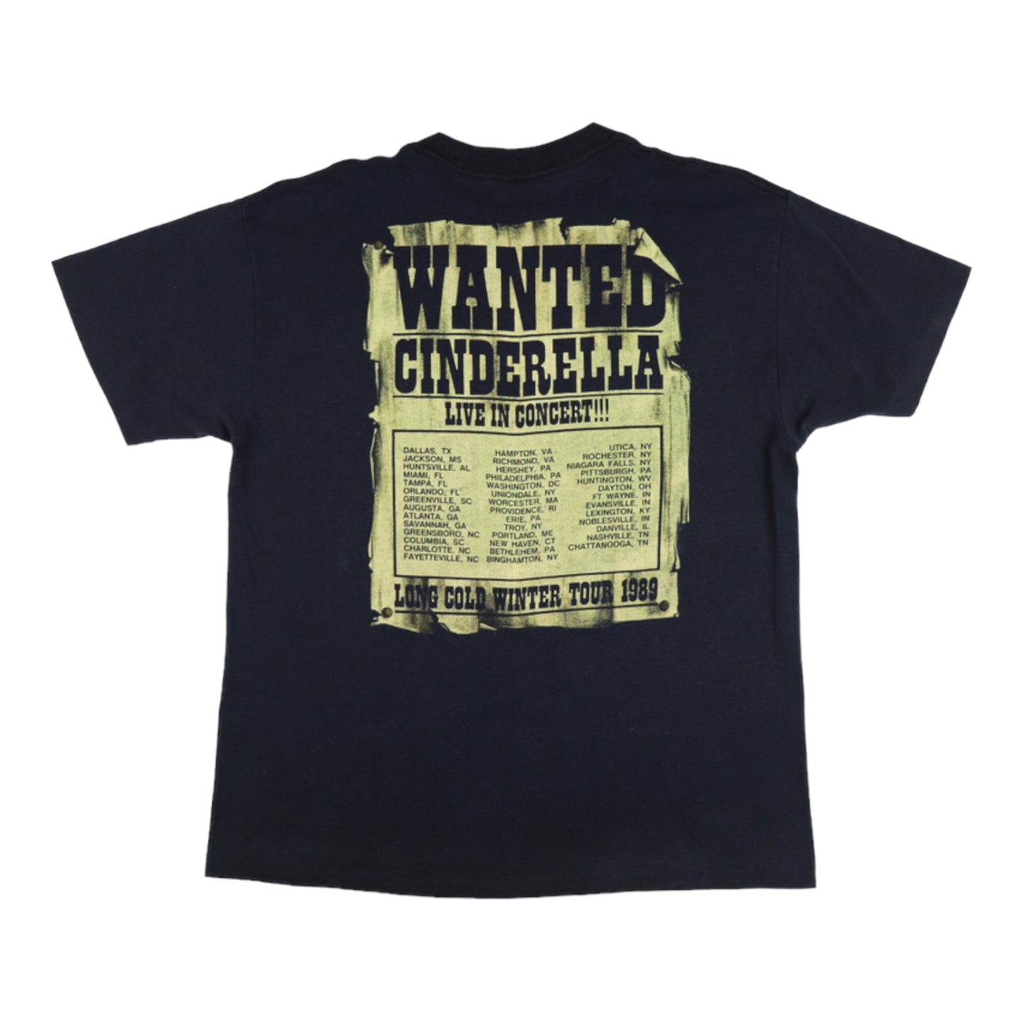 1989 Cinderella Long Cold Winter Tour Shirt