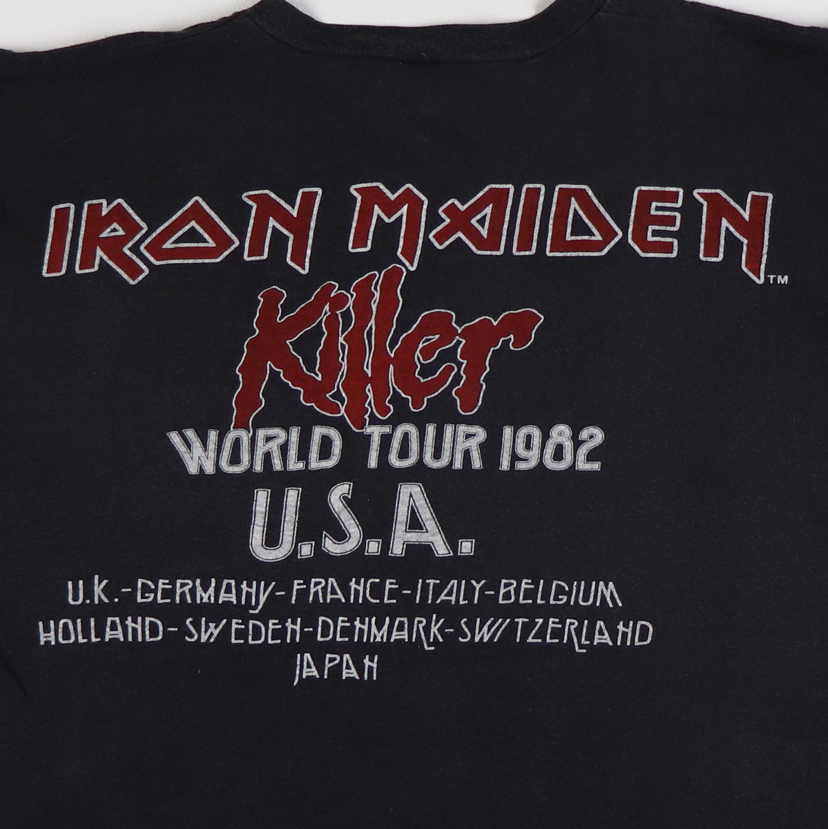 1982 Iron Maiden Killer World Tour Shirt