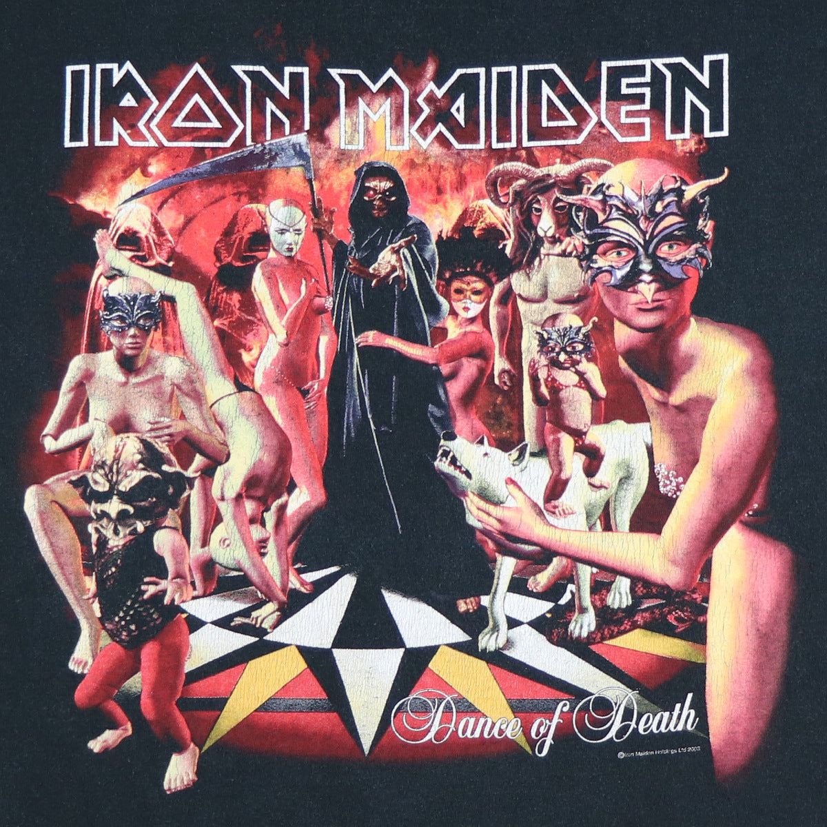 2003 Iron Maiden Dance Of Death World Tour Shirt
