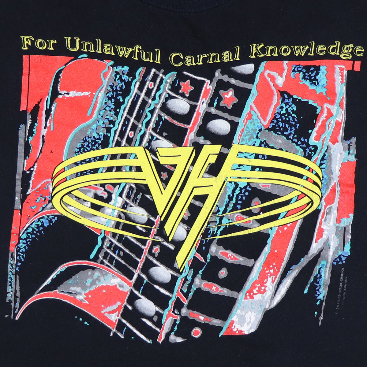 1991 Van Halen For Unlawful Carnal Knowledge Shirt