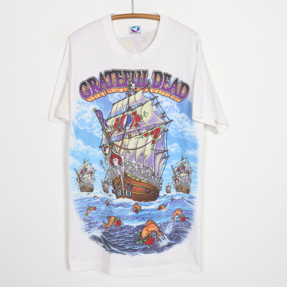 1993 Grateful Dead Ship Of Fools Liquid Blue Shirt