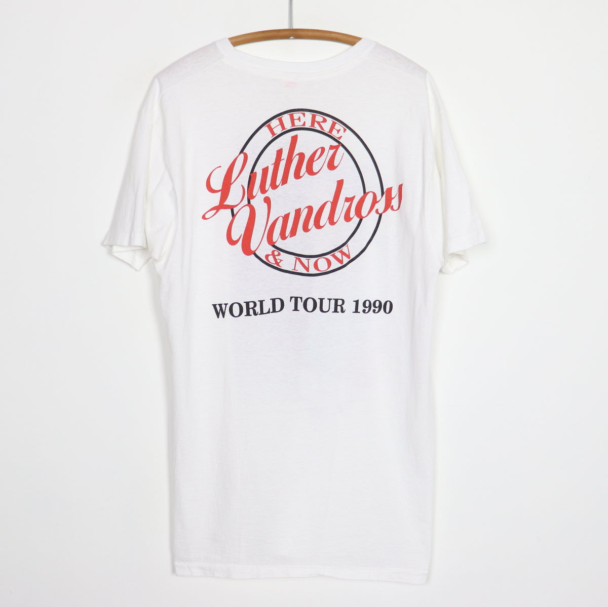 1990 Luther Vandross Here & Now World Tour Shirt