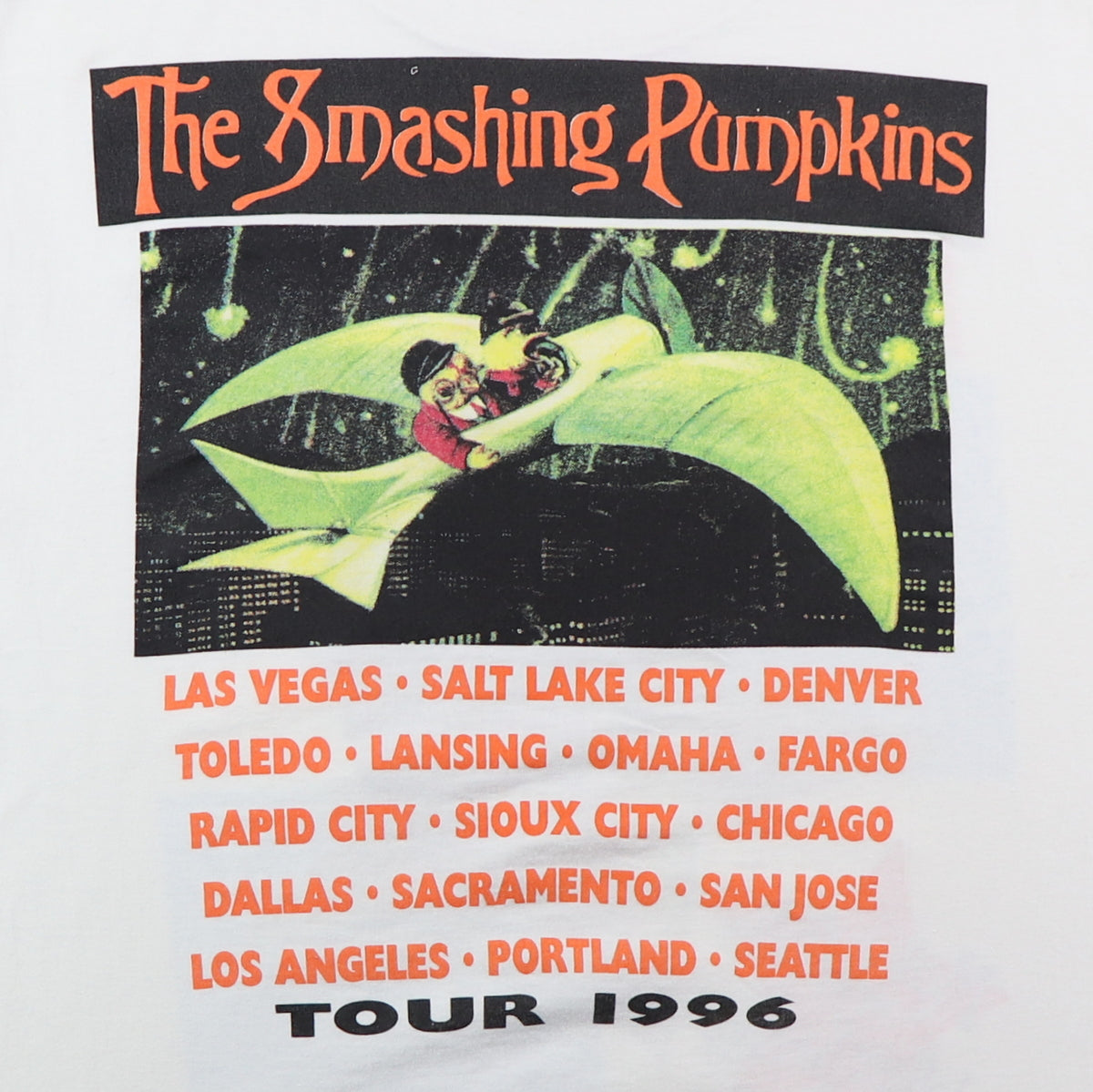 1996 Smashing Pumpkins Mellon Collie And The Infinite Sadness Tour Shirt