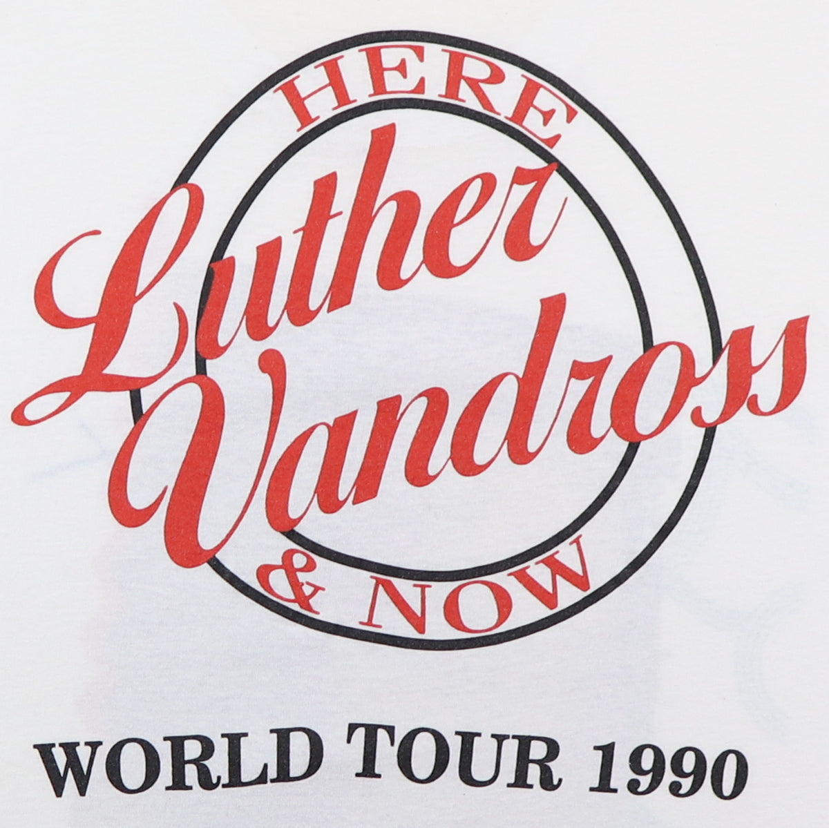 1990 Luther Vandross Here & Now World Tour Shirt