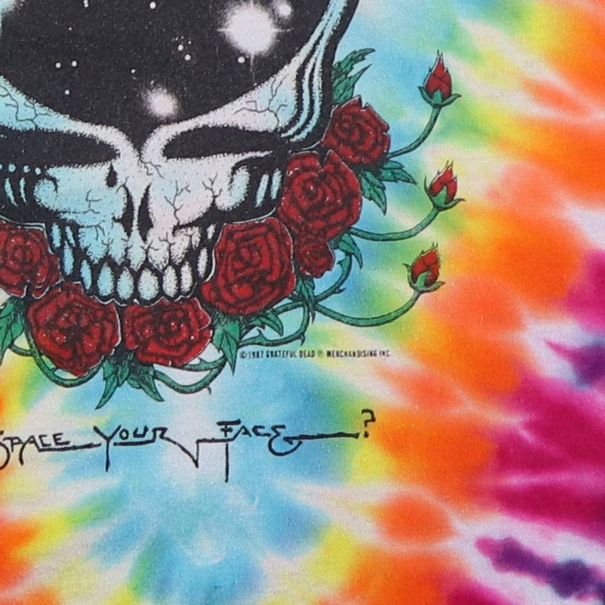 1987 Grateful Dead Space Your Face Tie Dye Shirt