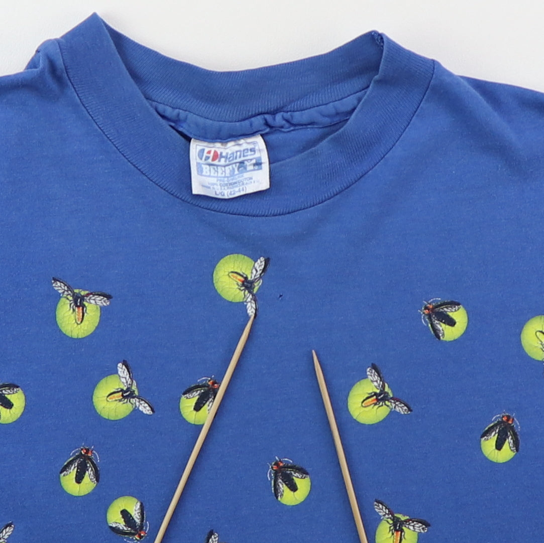 1980s Fireflies All Over Print Shirt