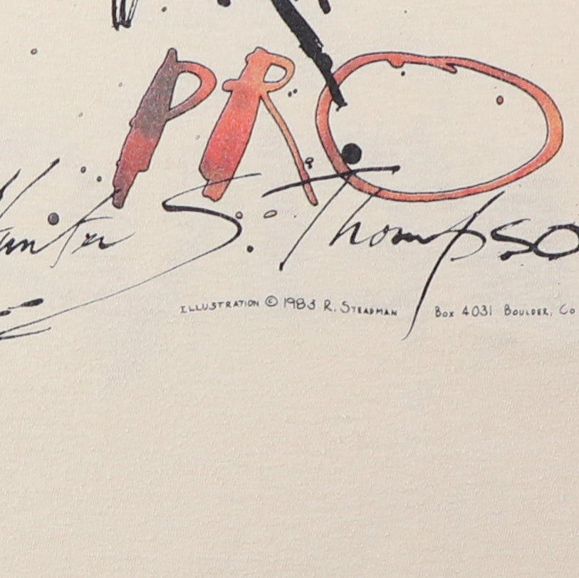 1983 Hunter S Thompson When The Going Gets Weird Ralph Steadman Shirt