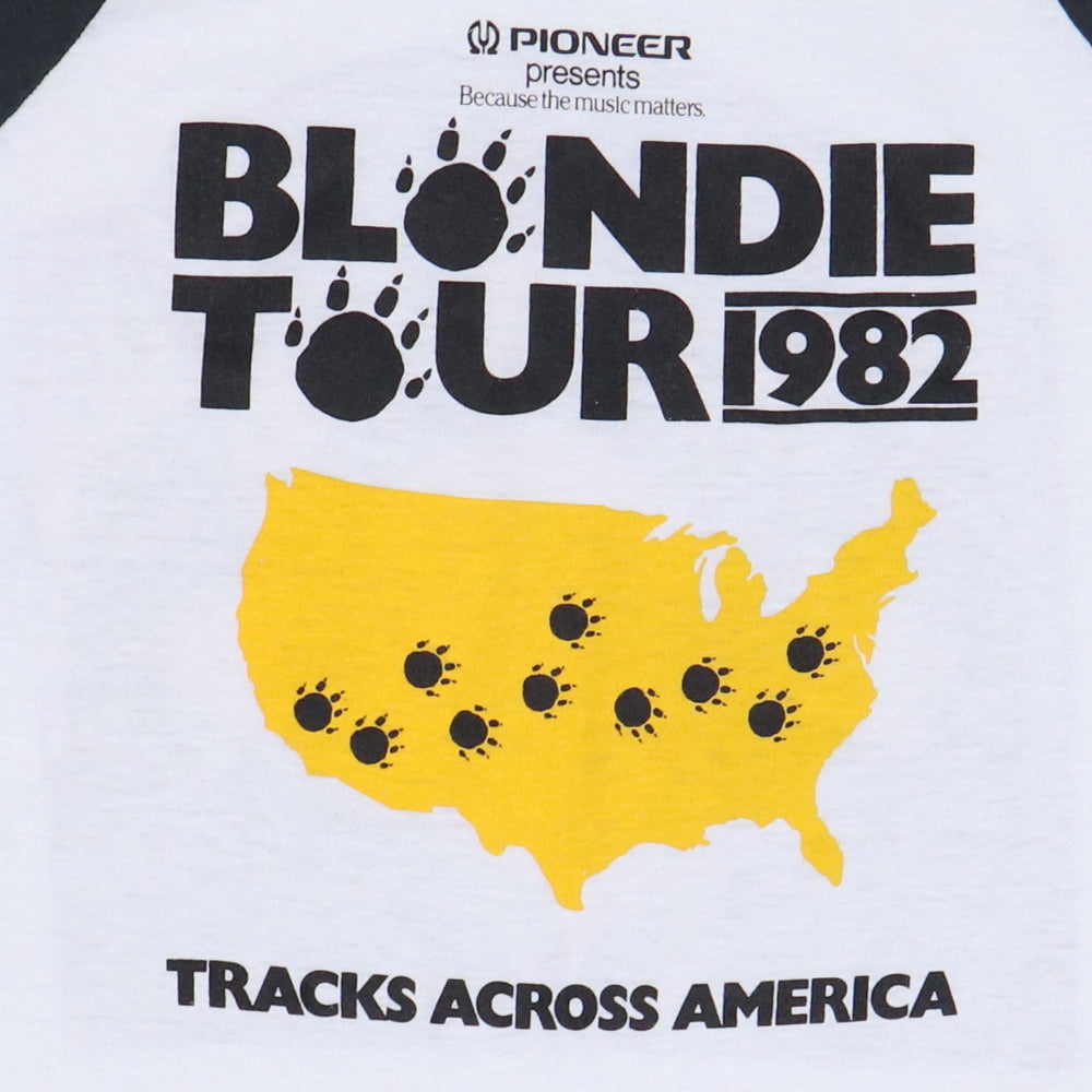1982 Blondie Tracks Across America Tour Jersey Shirt