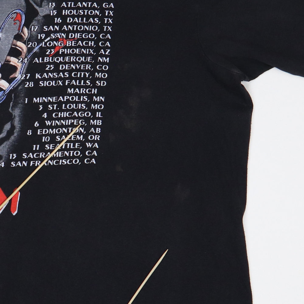 1991 Iron Maiden No Prayer On The Road Tour Shirt