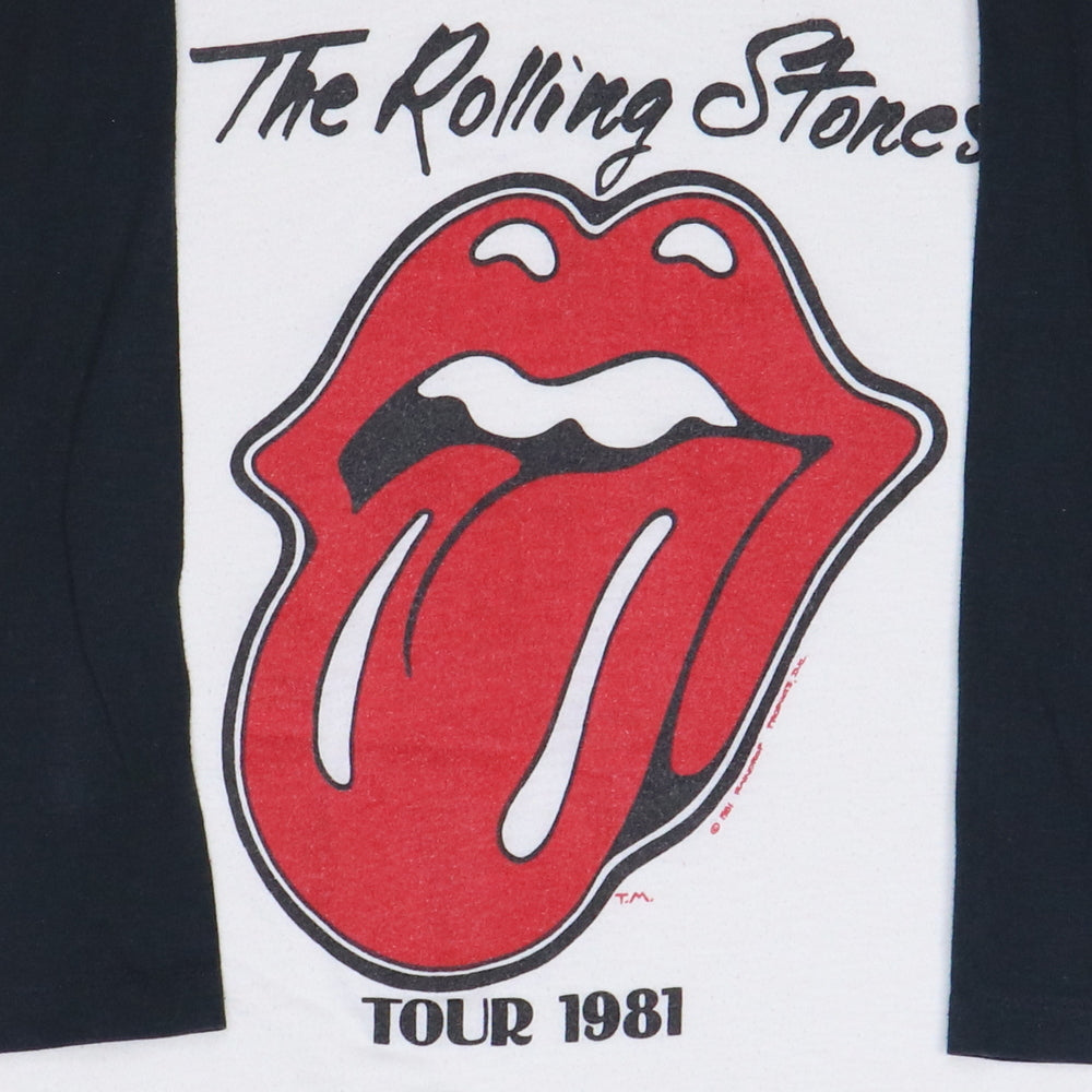 1981 Rolling Stones Tour Jersey Shirt