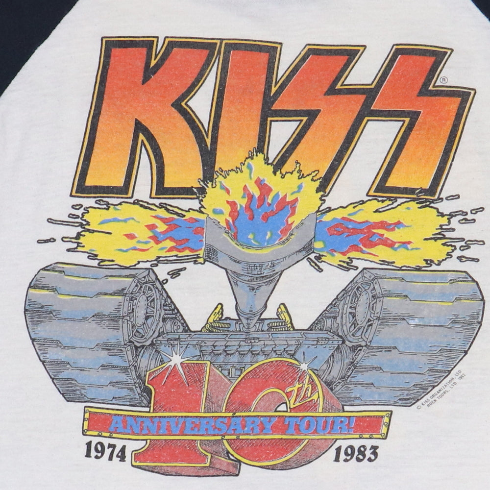 1982 Kiss 10th Anniversary Tour Jersey Shirt