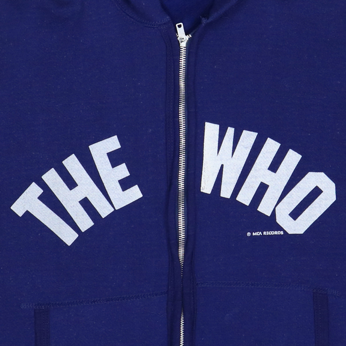 1970s The Who MCA Records Promo Zip Up Hoodie