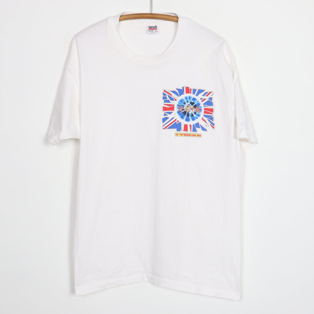 1990s Def Leppard 7 Day Weekend Local Crew Tour Shirt