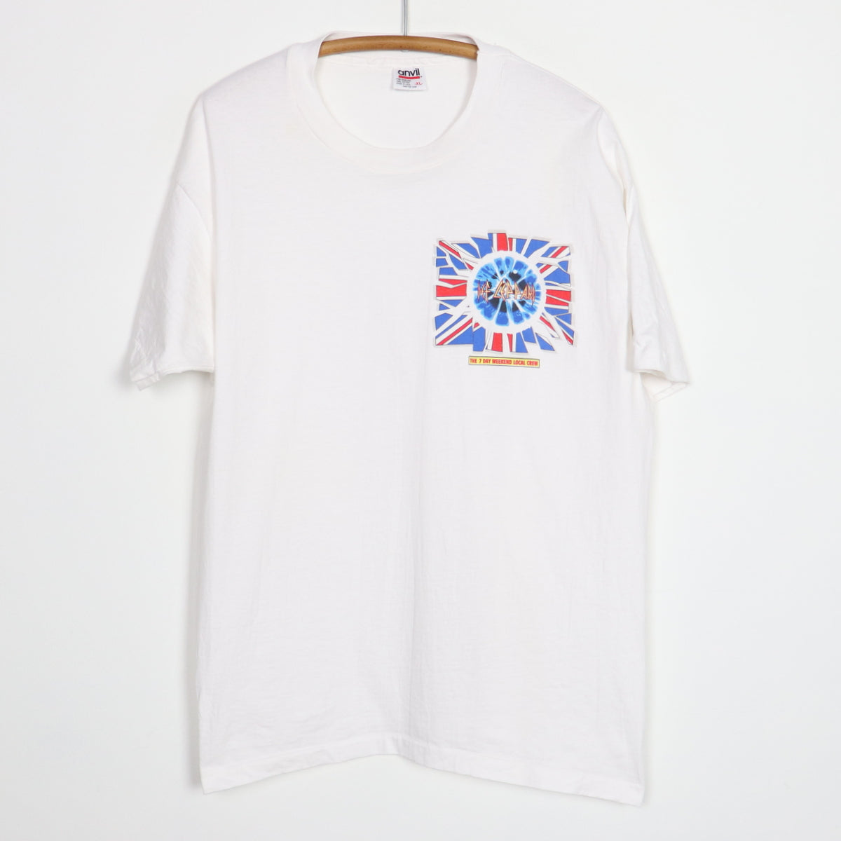 1990s Def Leppard 7 Day Weekend Local Crew Tour Shirt