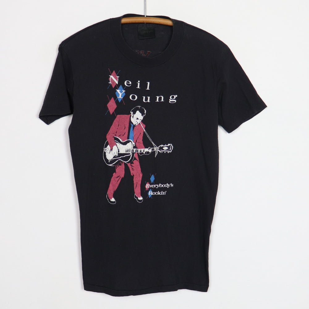 1983 Neil Young Everybody's Rockin Summer Tour Shirt
