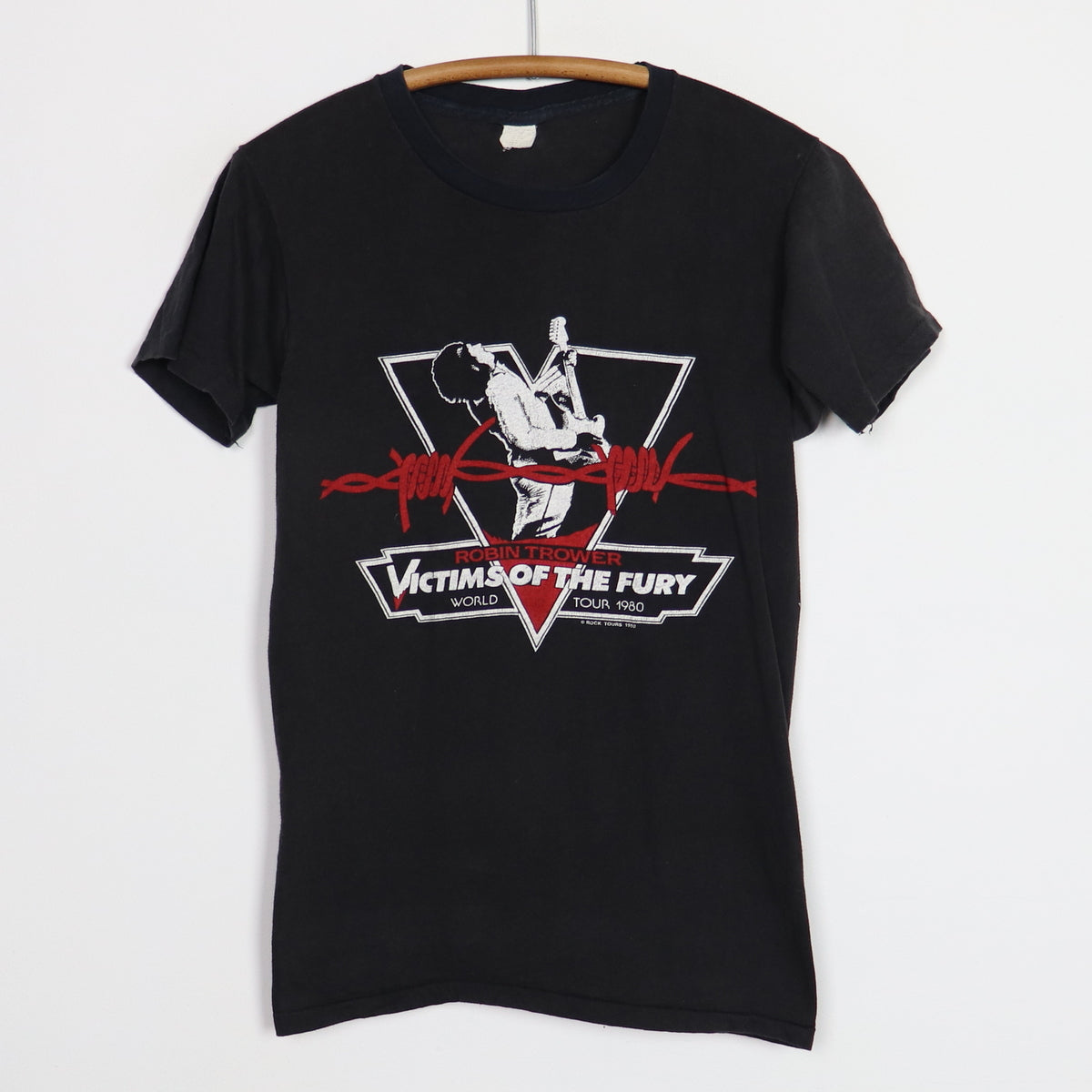 1980 Robin Trower Victims Of The Fury World Tour Shirt | WyCo Vintage