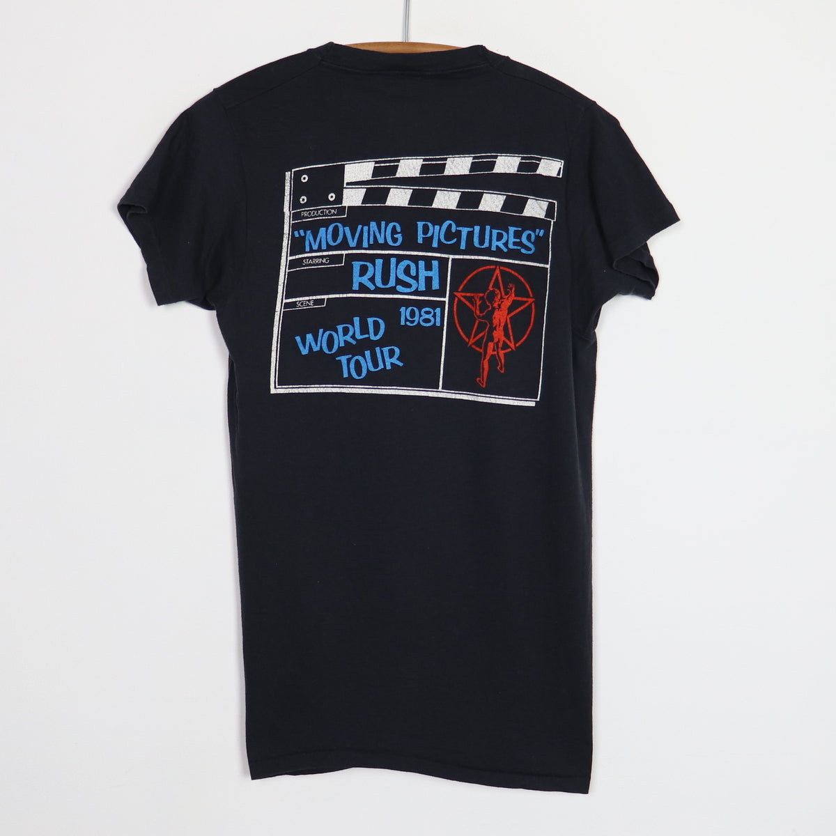 1981 Rush Moving Pictures World Tour Shirt