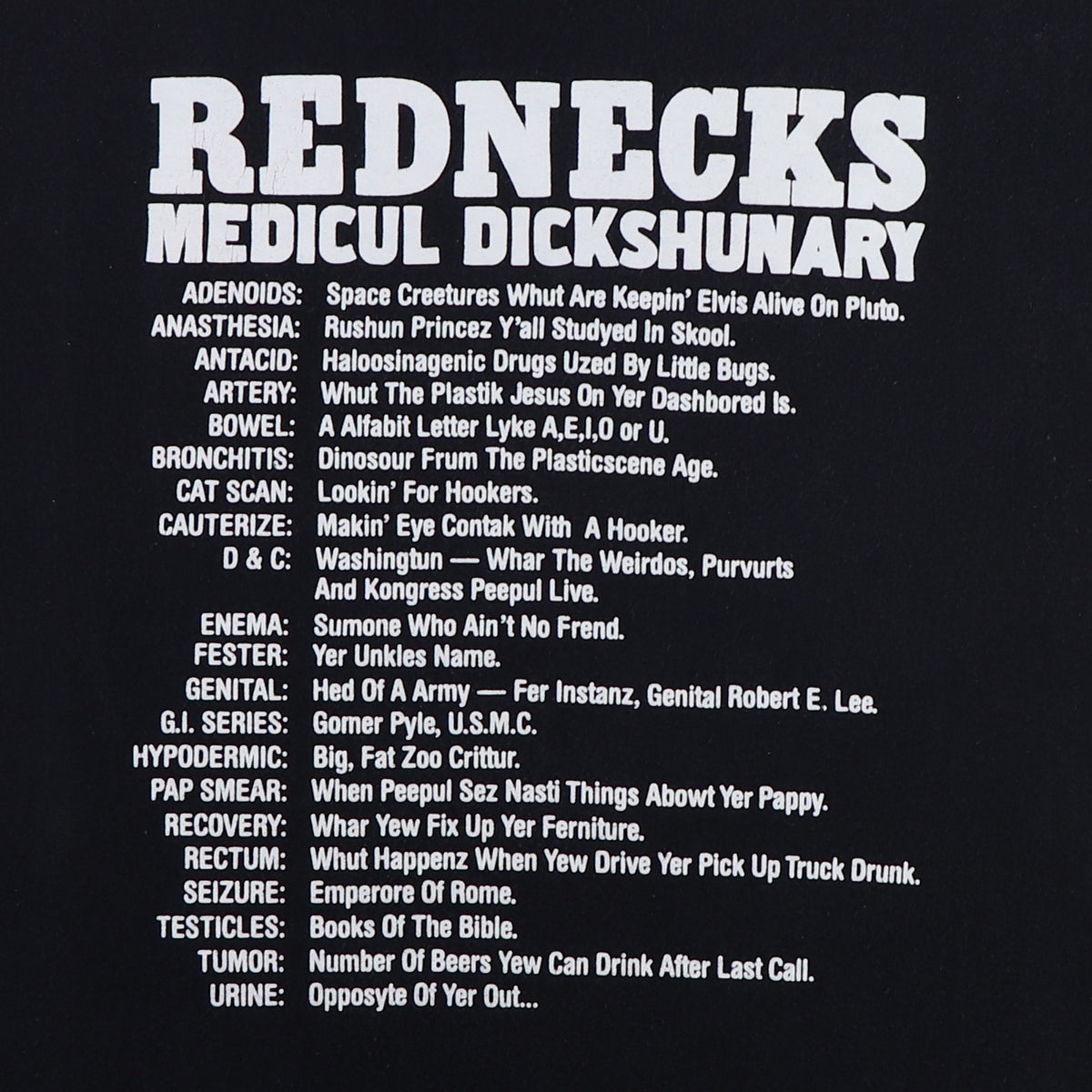 1990s Rednecks Dictionary Shirt