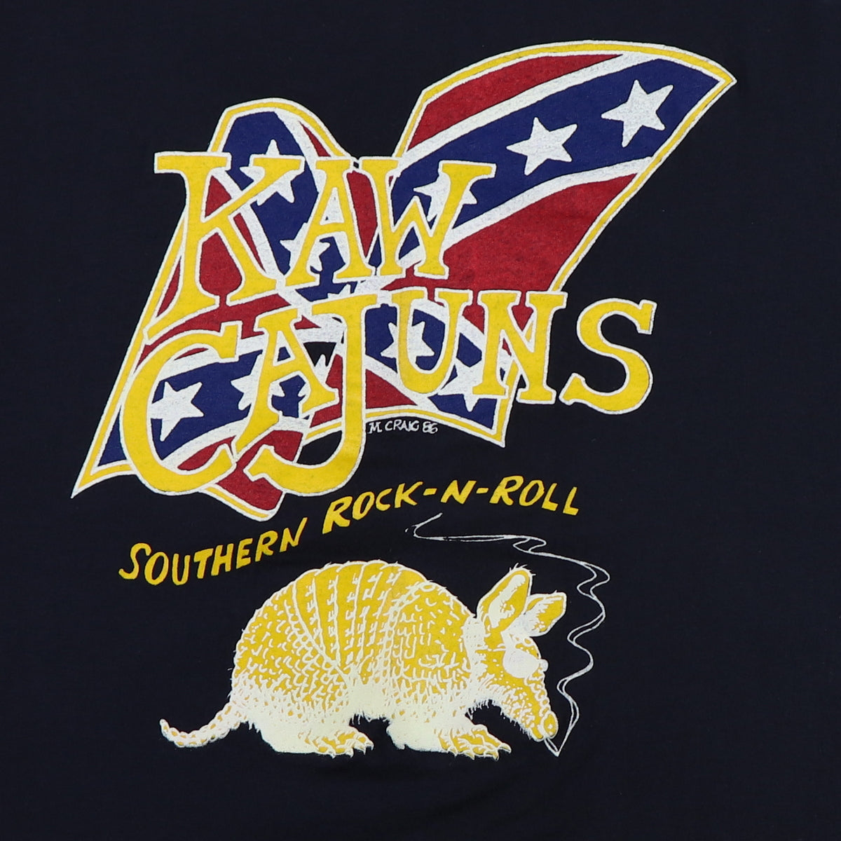 1986 Kaw Cajuns Southern Rock-N-Roll Shirt