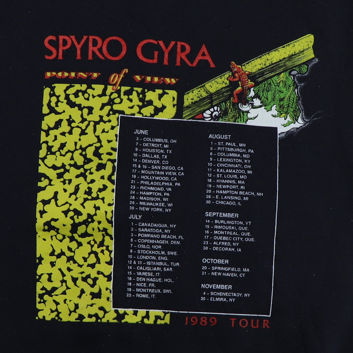 1989 Spyro Gyra Point Of View Tour Sweatshirt