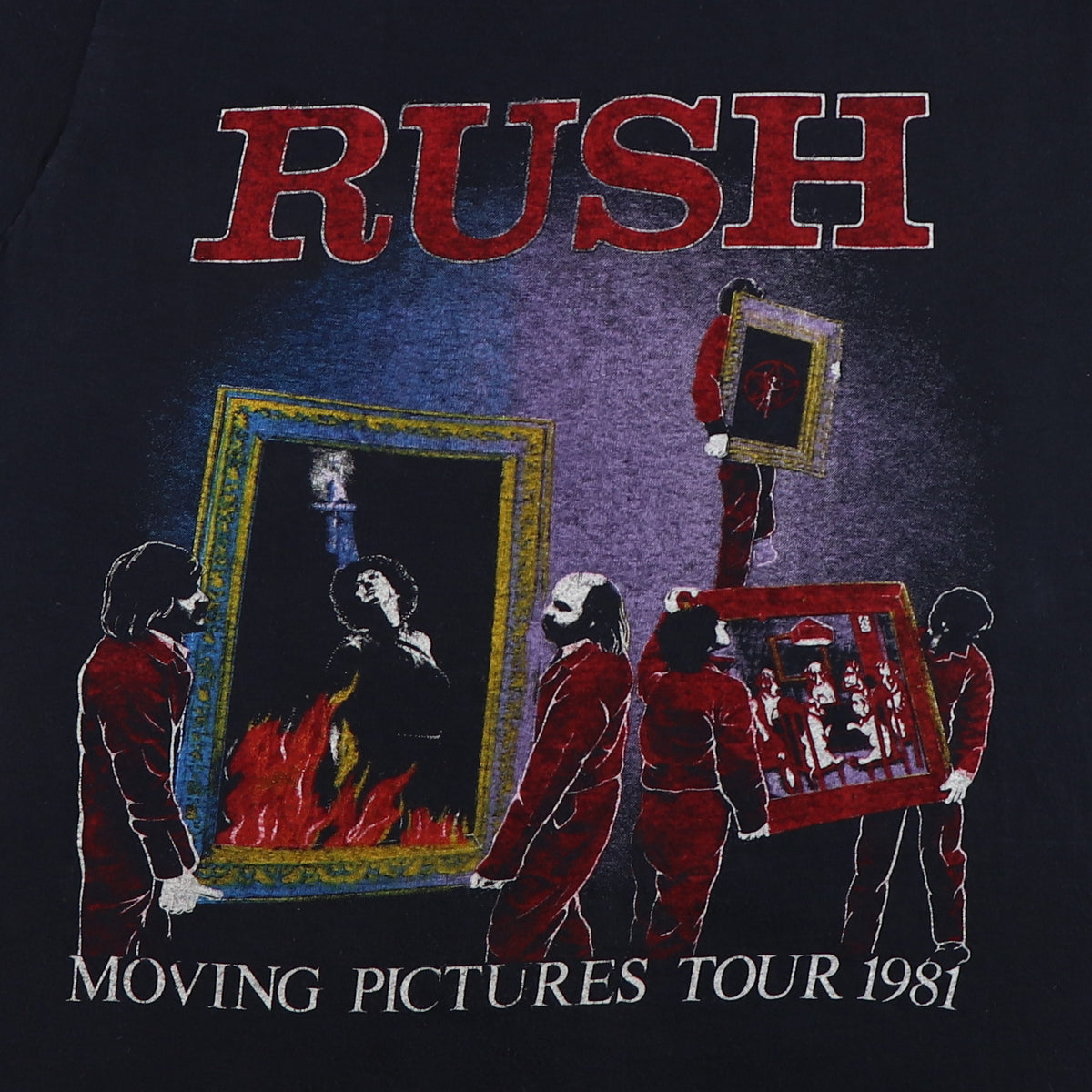 1981 Rush Moving Pictures World Tour Shirt