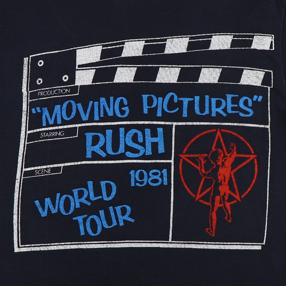1981 Rush Moving Pictures World Tour Shirt