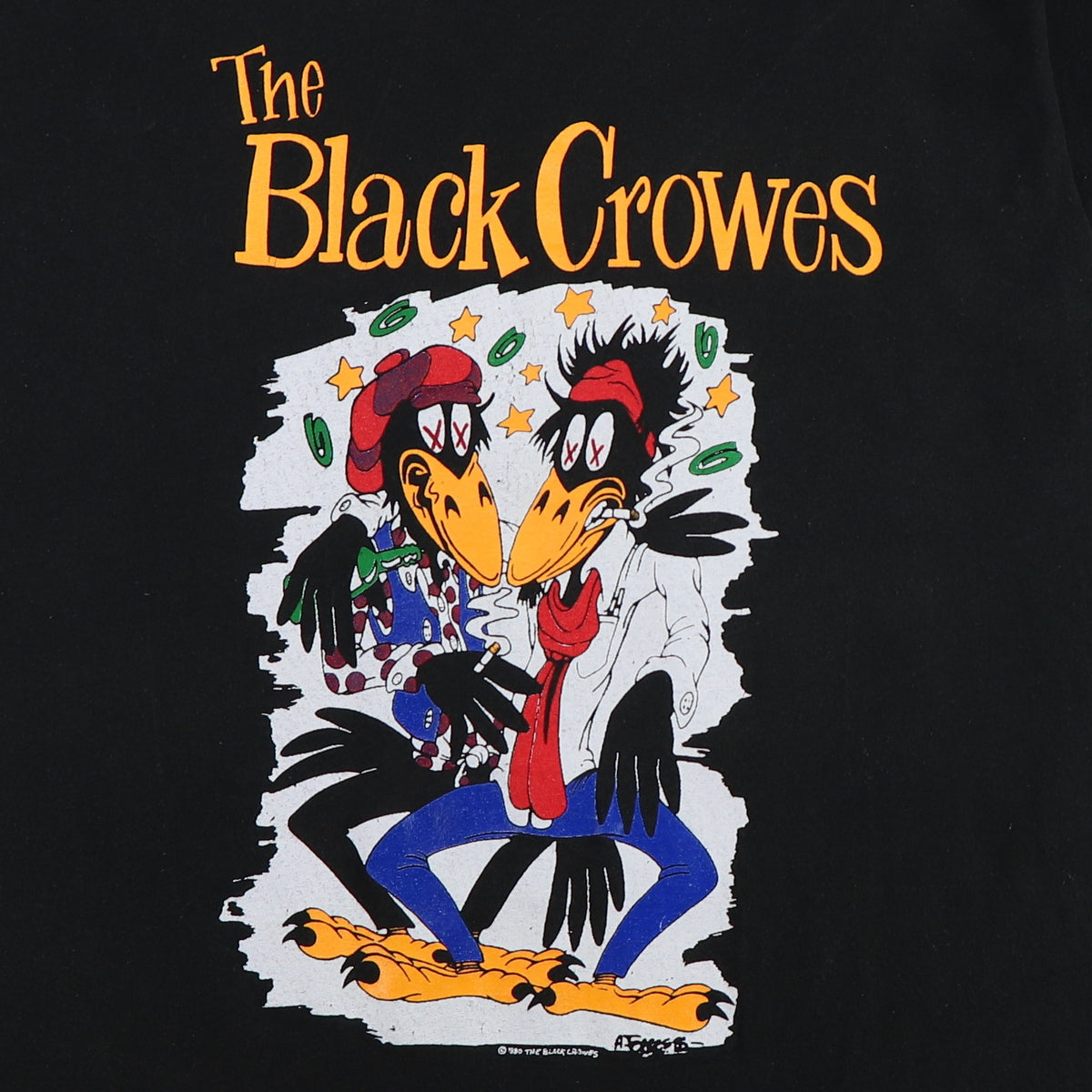 1990 Black Crowes Shake Your Money Maker World Tour Shirt
