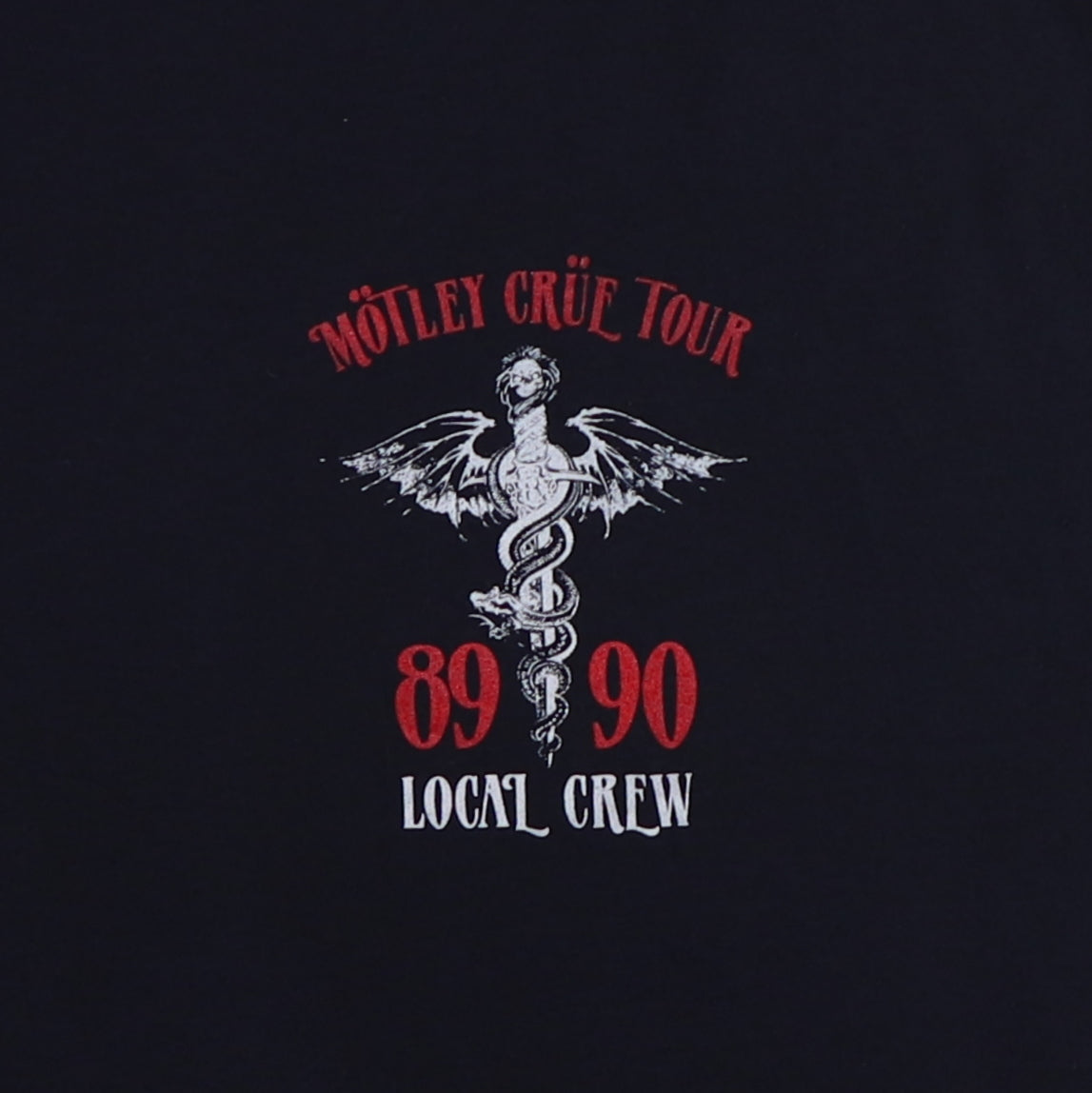 1989 Motley Cure Dr Feelgood Local Crew Tour Shirt