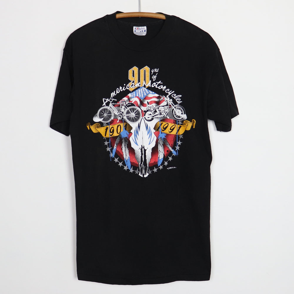 1991 90 Years of American Motorcycles National Coalition Shirt