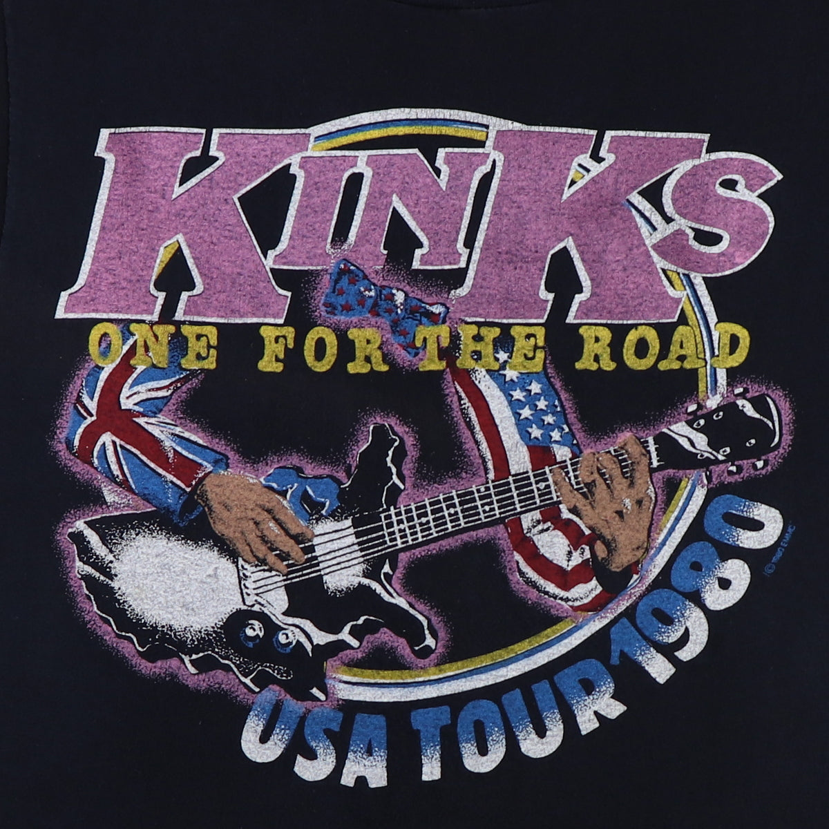 1980 The Kinks One For The Road USA Tour Shirt