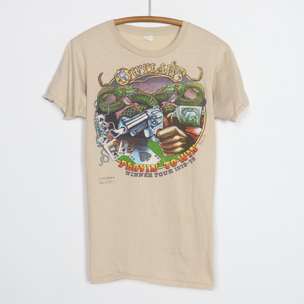 1978 Outlaws Playin to Win Winner Tour Shirt