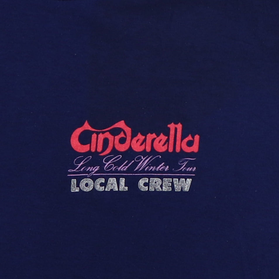 1989 Cinderella Long Cold Winter Local Crew Tour Shirt