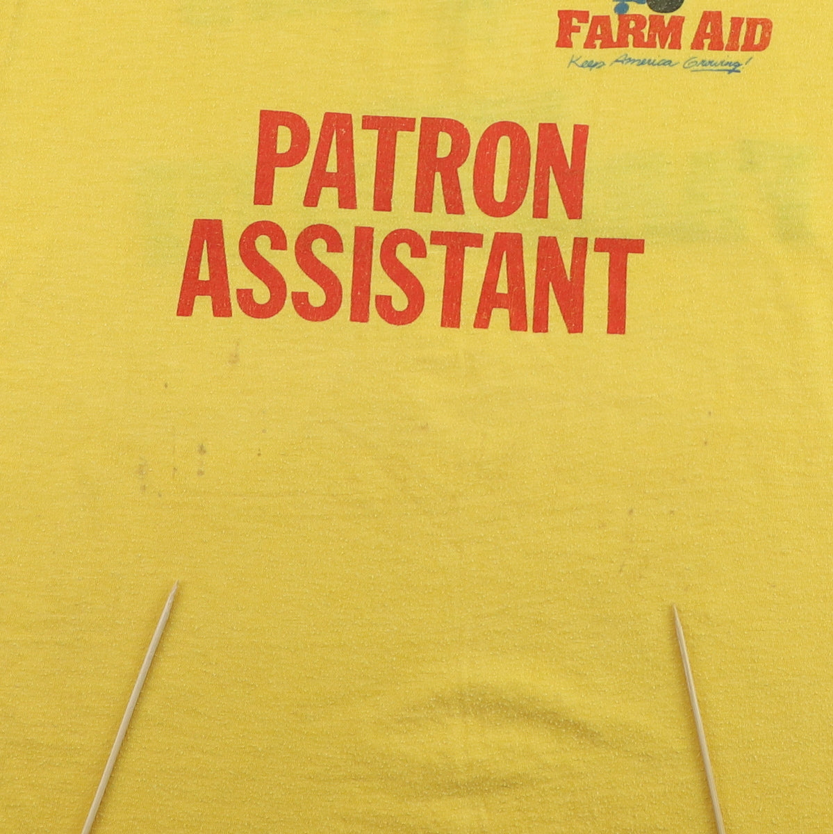 1980s Farm Aid Patron Assistant Concert Shirt