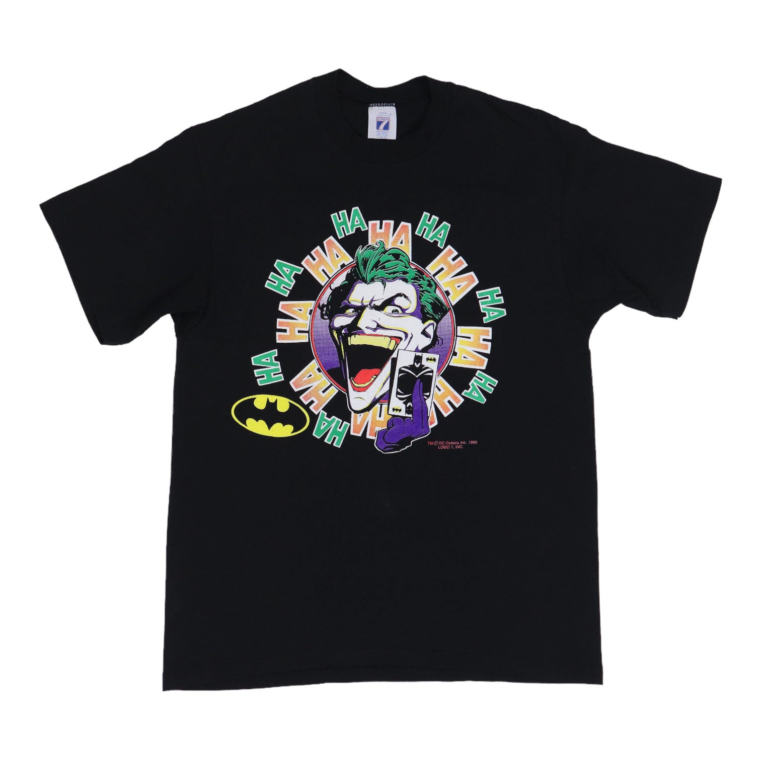 1989 Batman The Joker Hahaha DC Comics Shirt | Authentic Vintage 