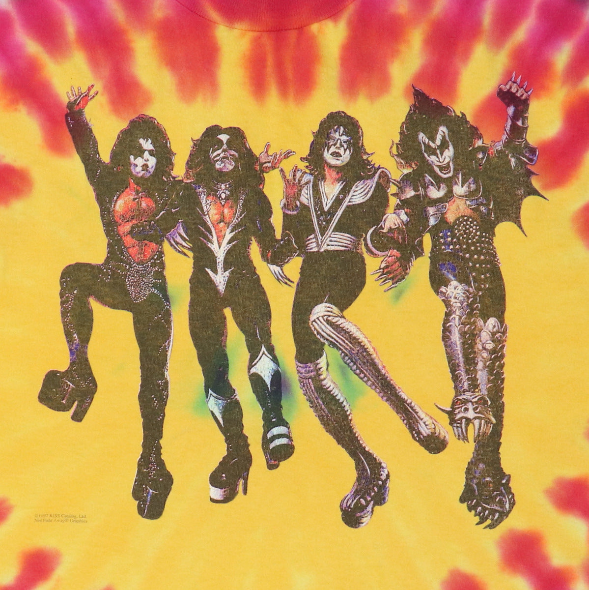 1997 Kiss Destroyer Tie Dye Shirt