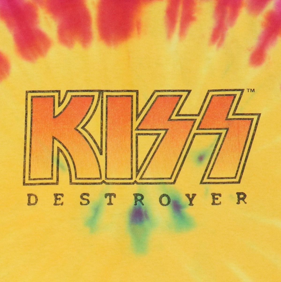 1997 Kiss Destroyer Tie Dye Shirt
