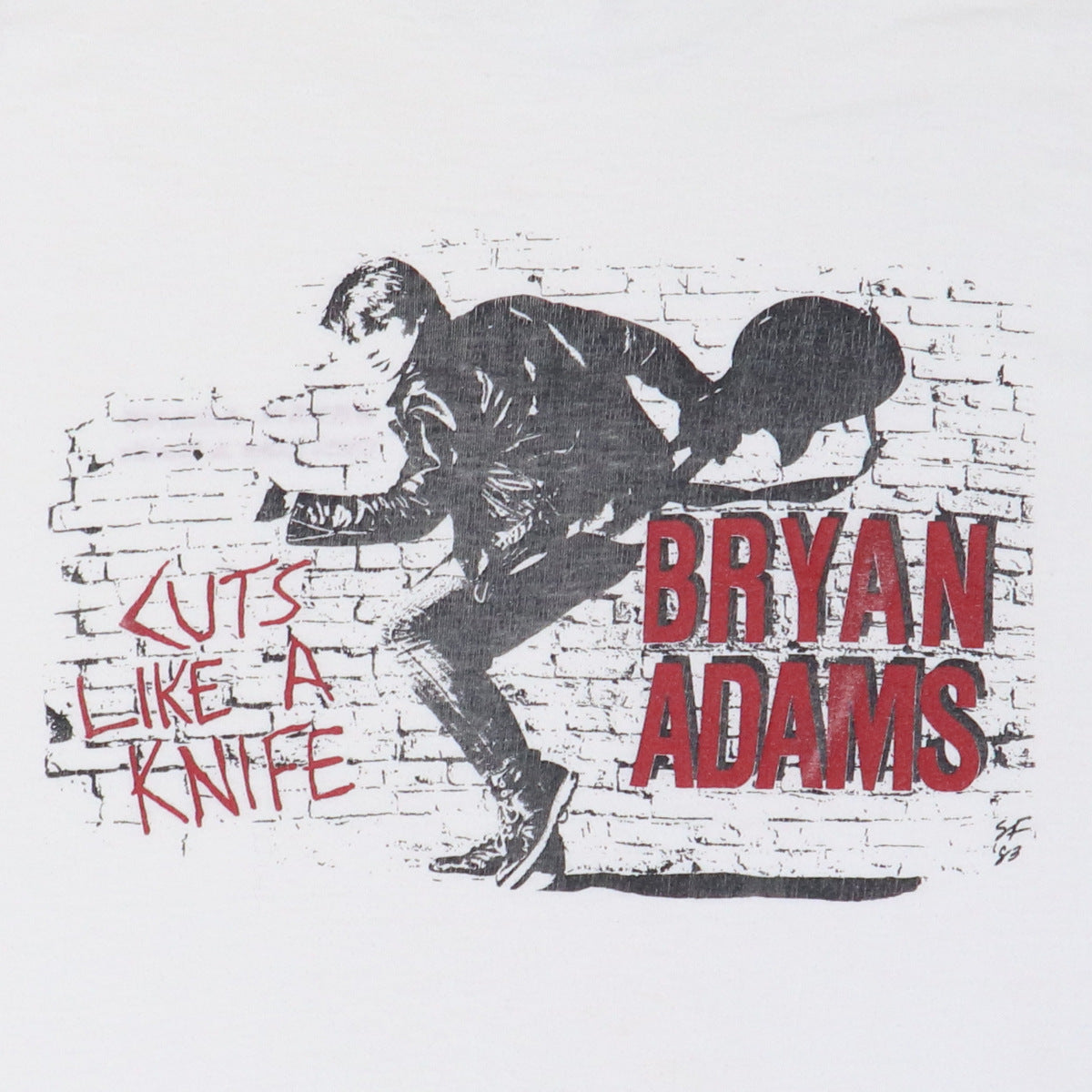 1983 Bryan Adams Cuts Like A Knife Long Sleeve Shirt