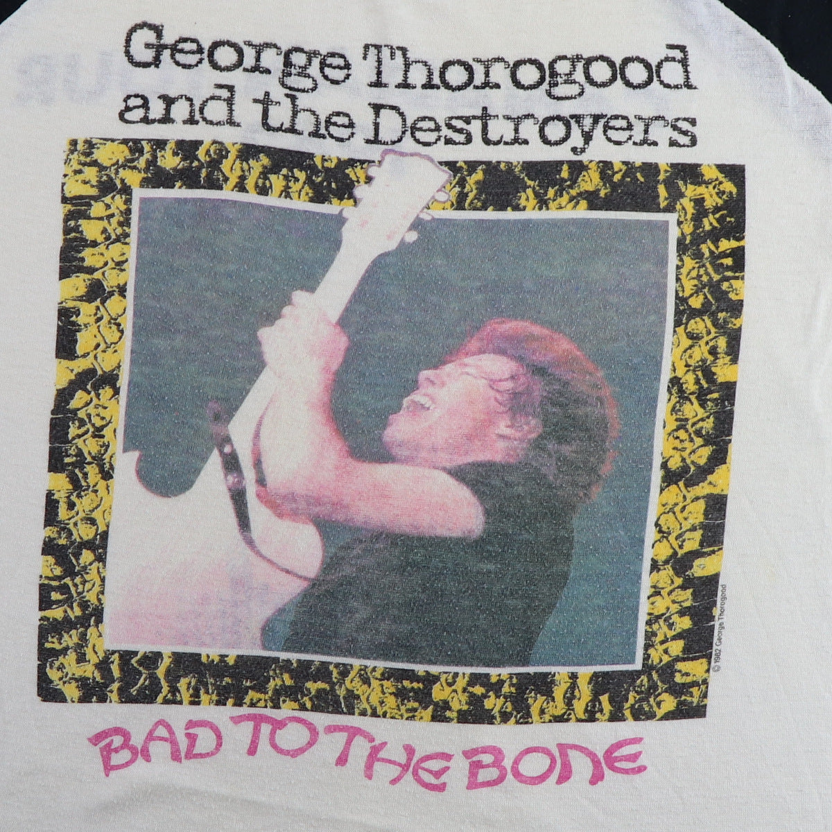 1982 George Thorogood Bad To The Bone Canadian Tour Jersey Shirt
