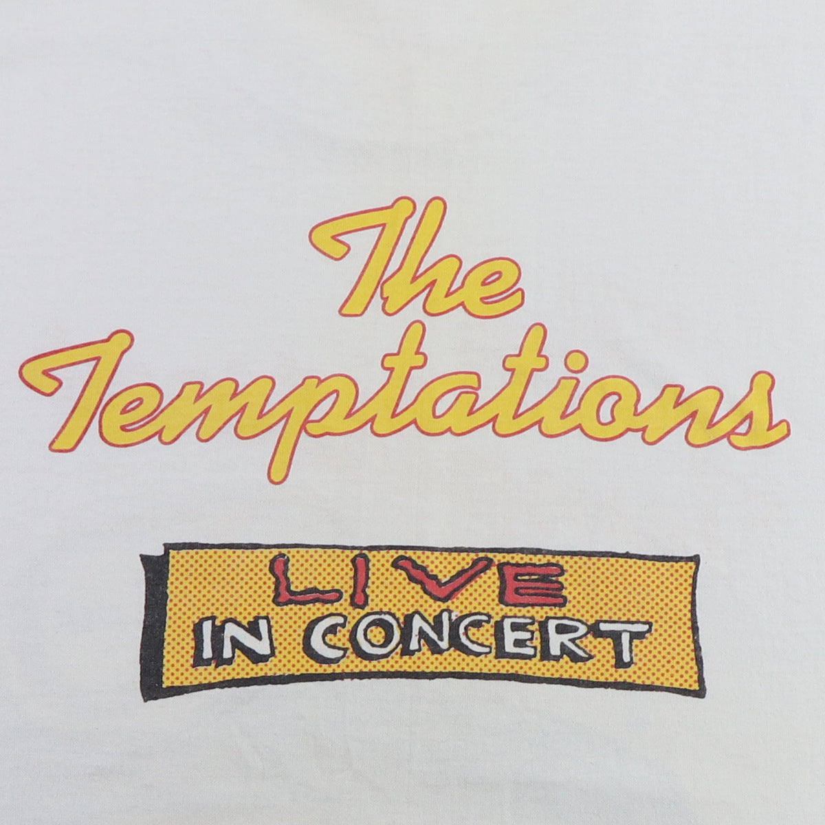 1988 The Temptations Live In Concert Shirt