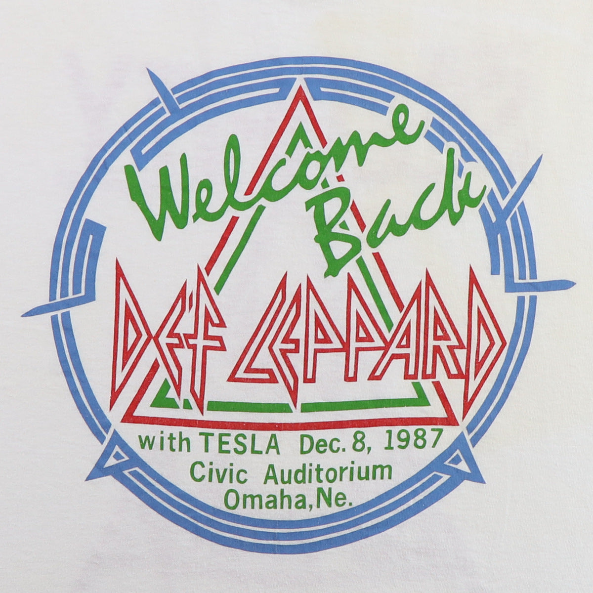 1987 Def Leppard Security Crew Concert Shirt