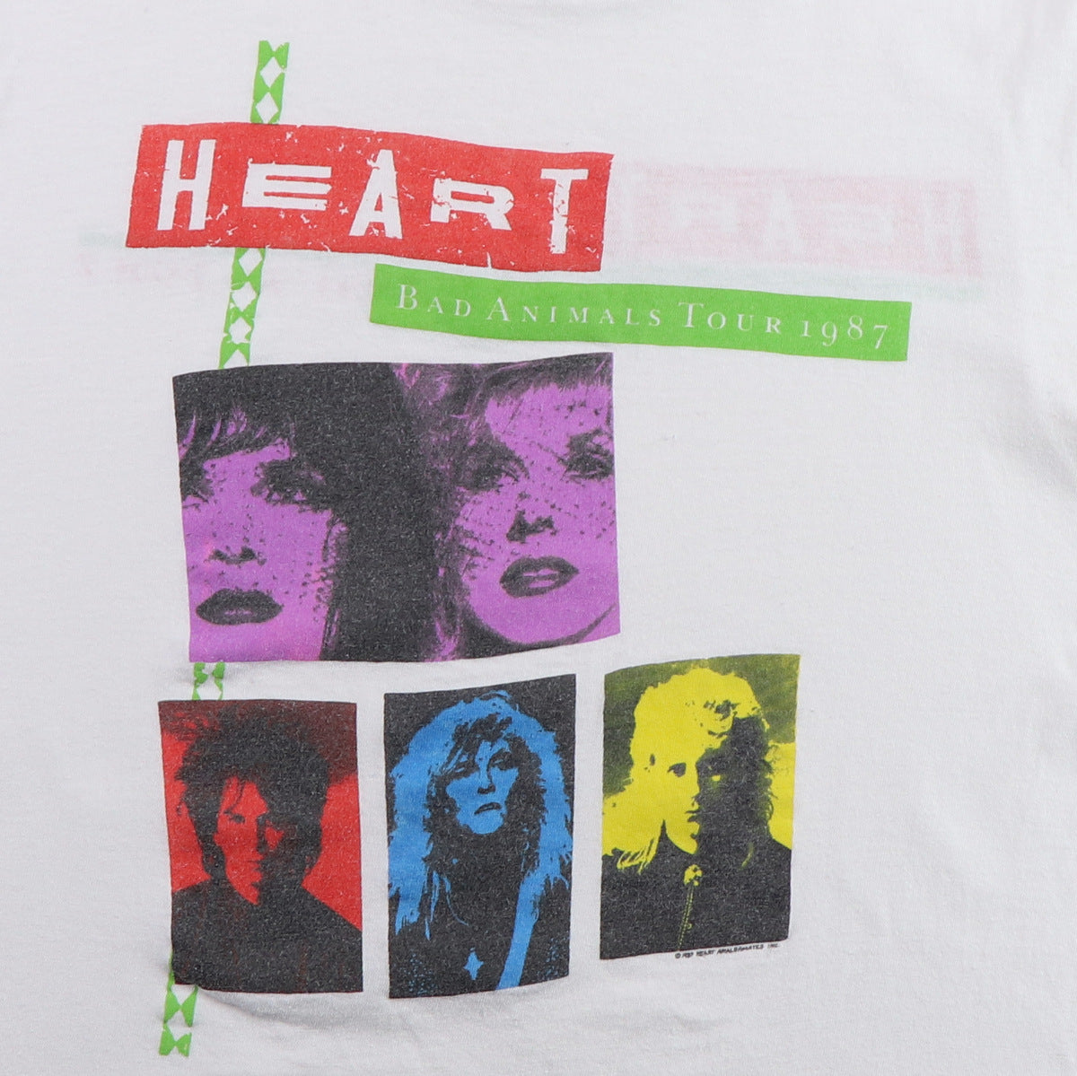 1987 Heart Bad Animals World Tour Shirt