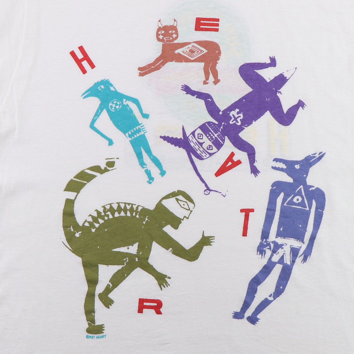 1987 Heart Bad Animals Tour Shirt